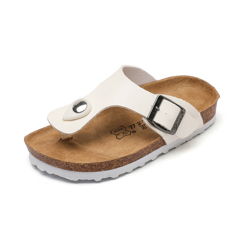 Spring And Summer Children's Cork Slippers Trendy Boys Non-Slip Boken Shoes