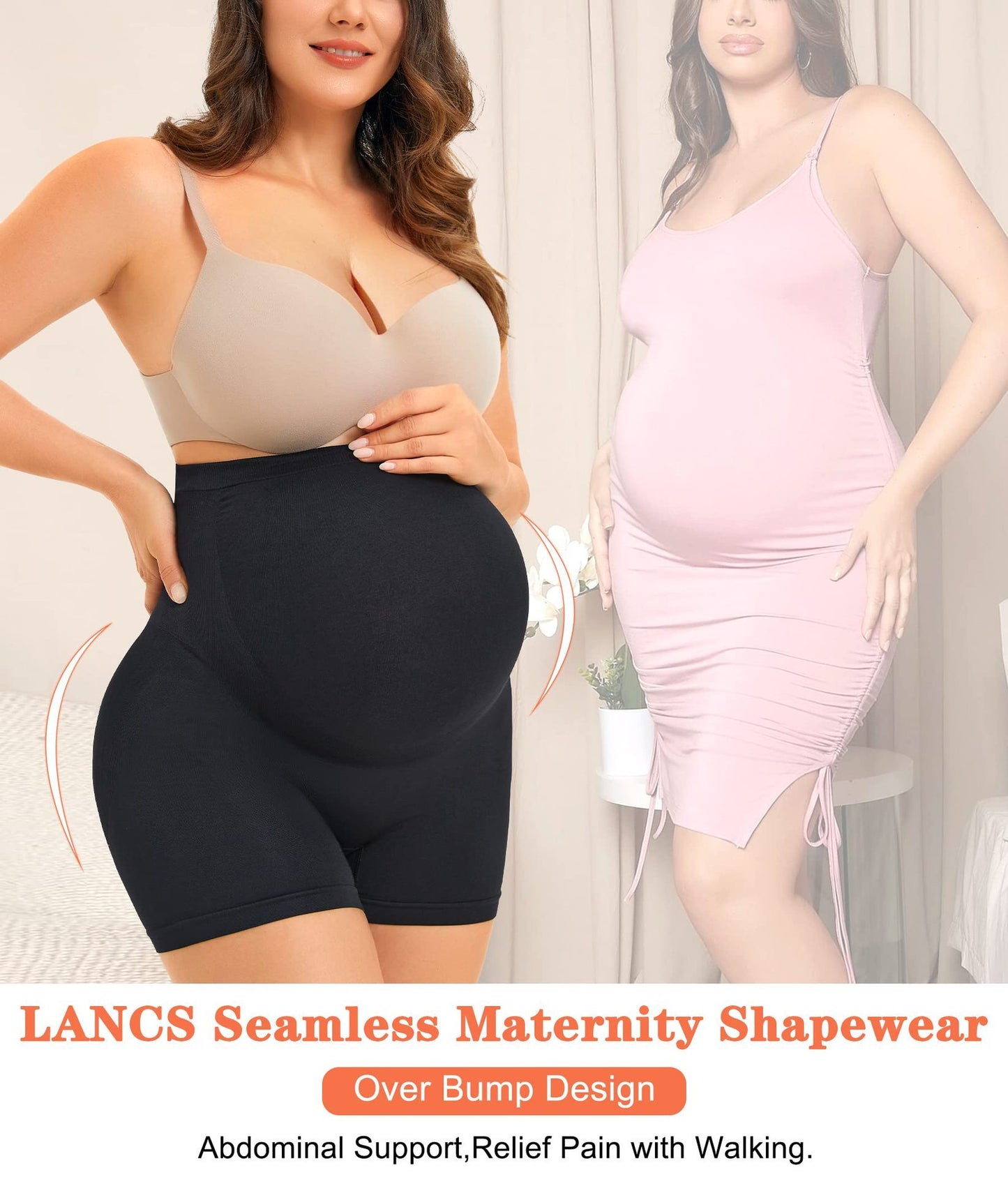 High-end Elastic Waist Shaping Maternity Pants