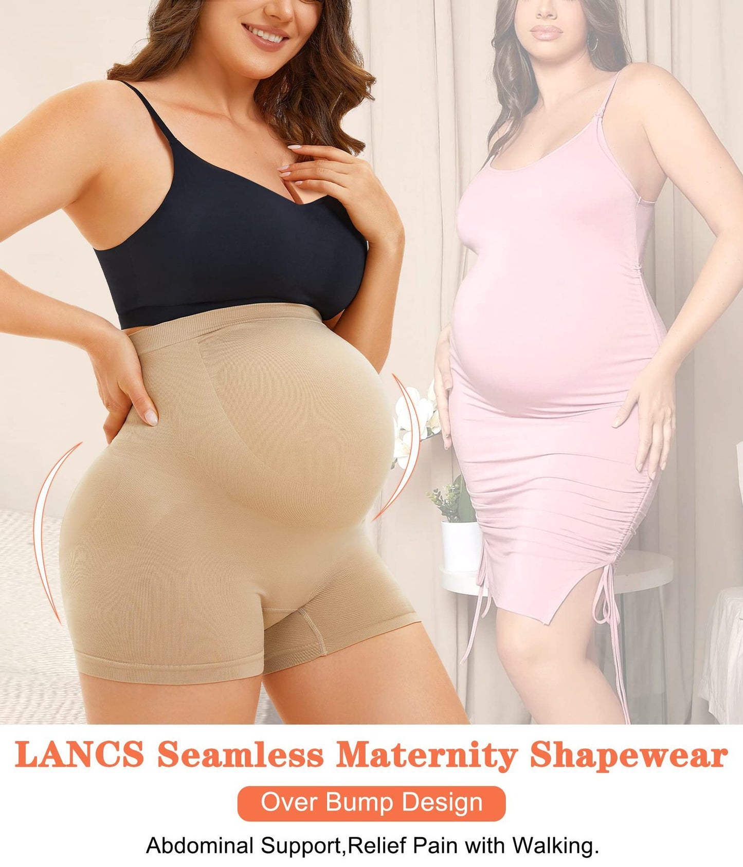 High-end Elastic Waist Shaping Maternity Pants