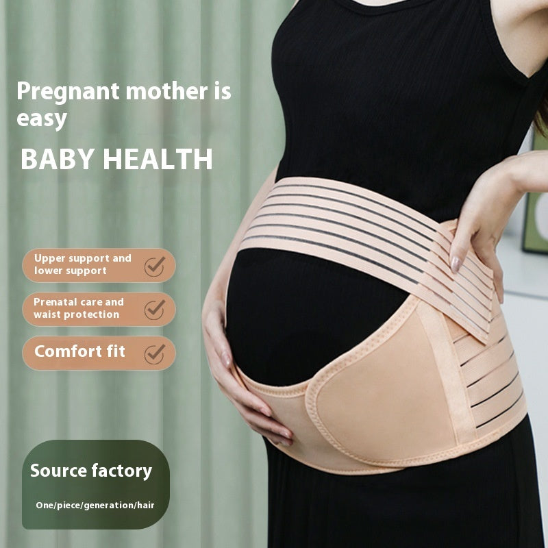 Maternity Belt Support Belt Three-piece Elastic Breathable Adjustable Waist Support