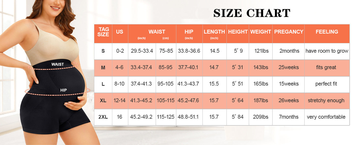 High-end Elastic Waist Shaping Maternity Pants