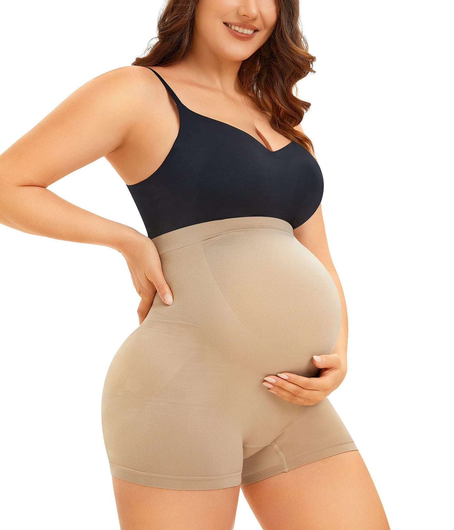 High-end Elastic Waist Shaping Maternity Pants