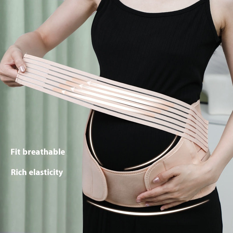 Maternity Belt Support Belt Three-piece Elastic Breathable Adjustable Waist Support